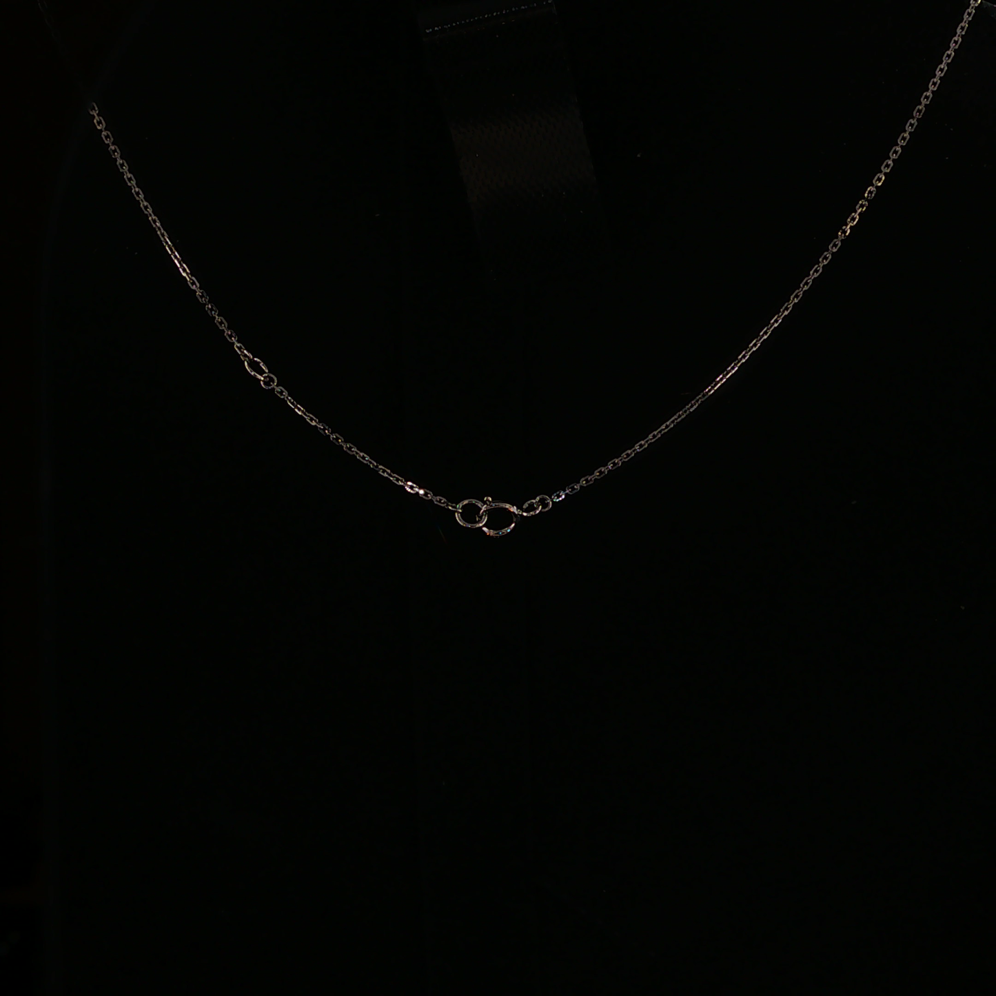 Pigeon Blood Sapphire Heart Charm Necklace in White Gold