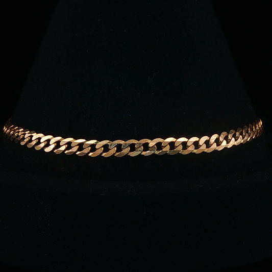 Classic Yellow Gold Curb Chain Bracelet